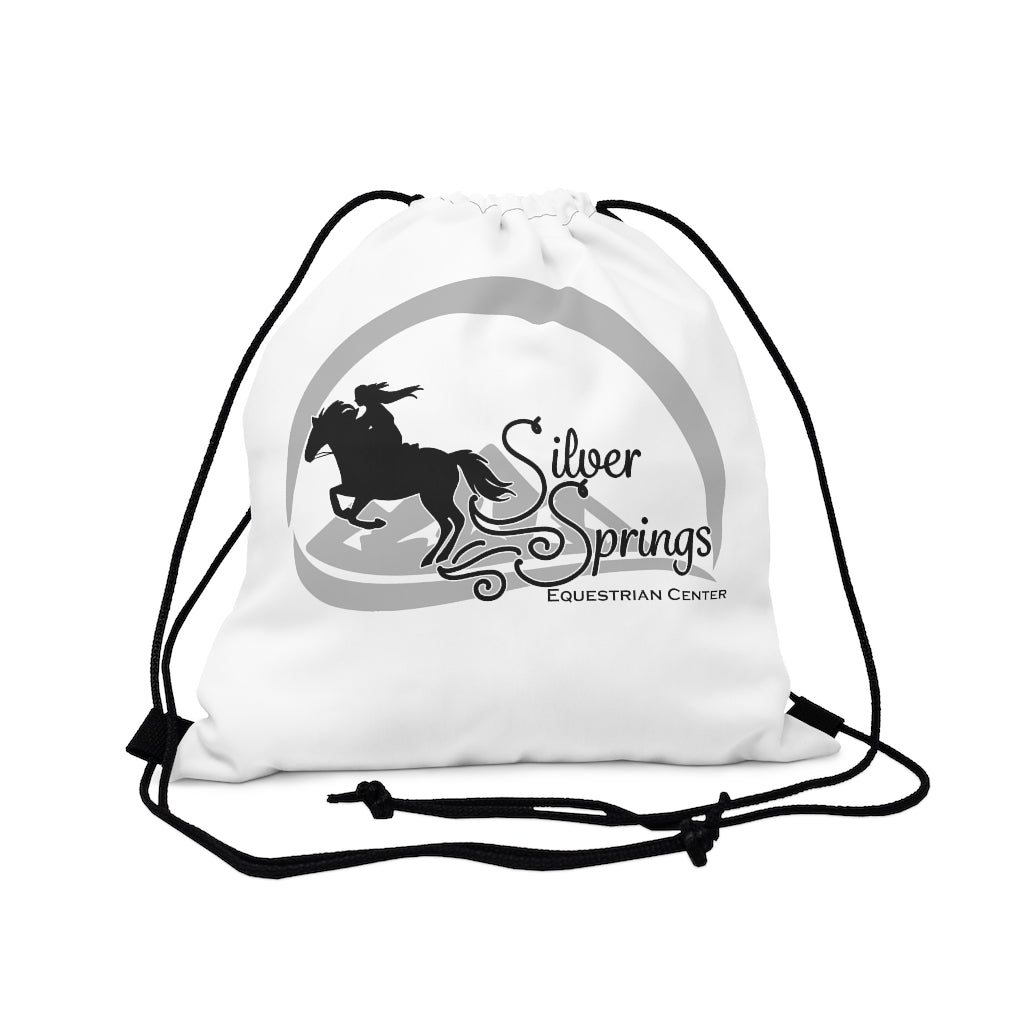 Silver Springs Script Logo Outdoor Drawstring Bag