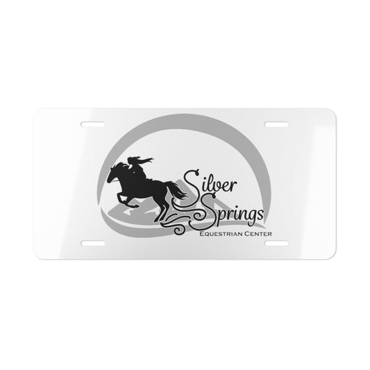 Silver Springs Script Logo - Vanity Plate