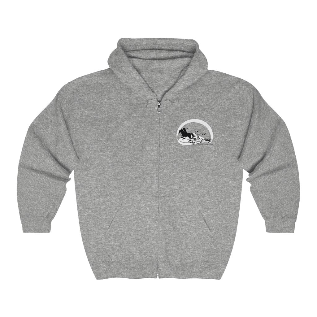 Silver Springs Classic Logo - Unisex Heavy Blend™ Full Zip Hooded Sweatshirt