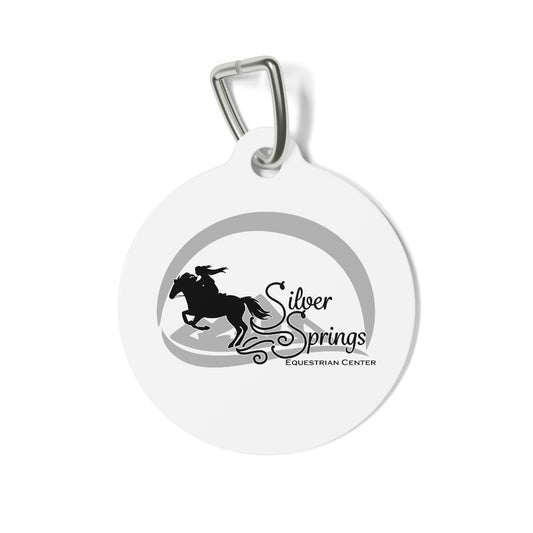 Silver Springs Script Logo - Pet Tag